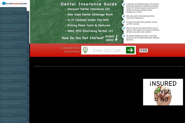 dentalinsuranceguide.com site used Dig