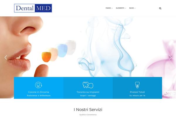 Dental-care theme site design template sample