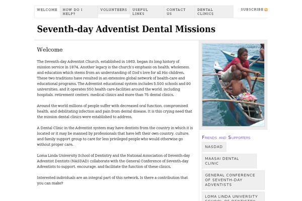 dentalmissionsda.org site used Thesis 1.8