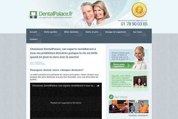 dentalpalace.fr site used Blankthreecolumn