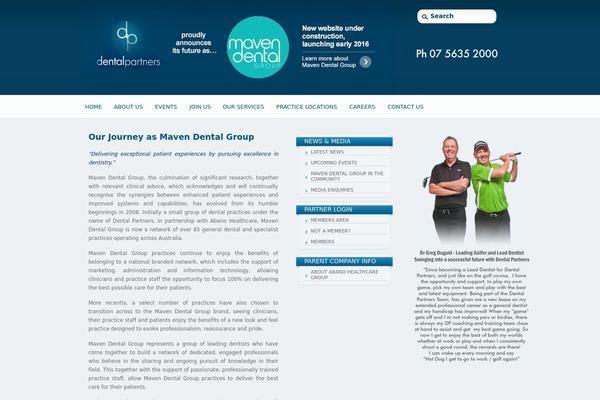 dentalpartners.com.au site used Dental-partners