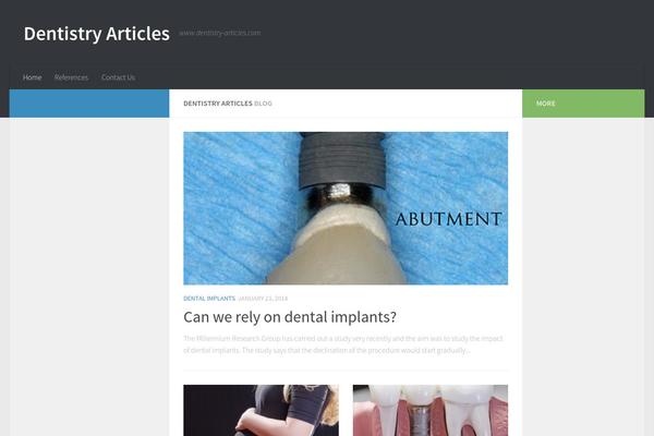 dentistry-articles.com site used Hueman