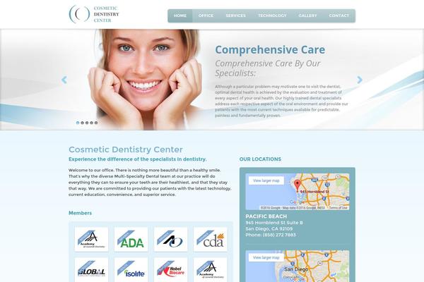 Dentistry theme site design template sample