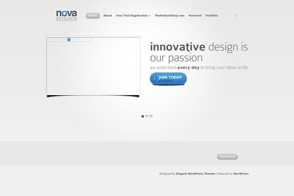 Nova theme site design template sample