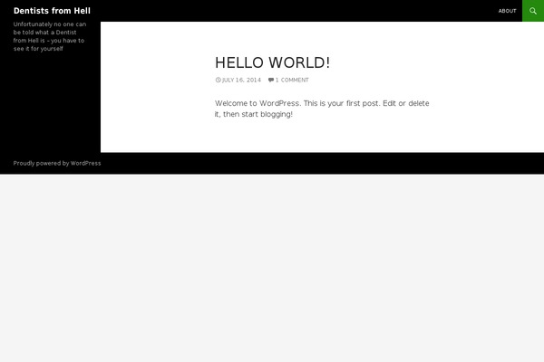 Twenty Fourteen theme site design template sample