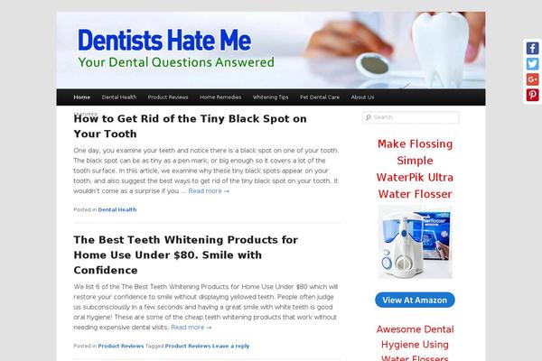 dentistshateme.com site used Dentists-hate-me