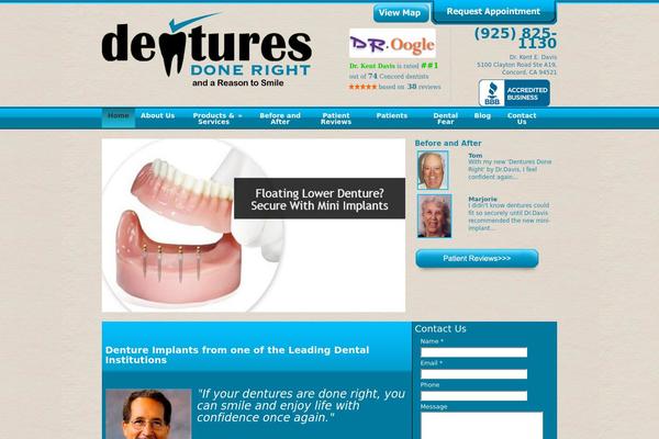 denturesdoneright.com site used Drkent