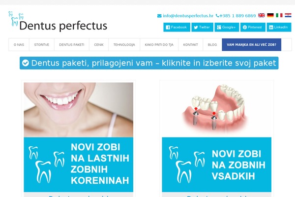 dentusperfectus.si site used Dentusperfectus