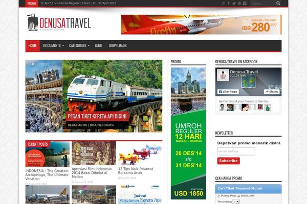 Jarida theme site design template sample