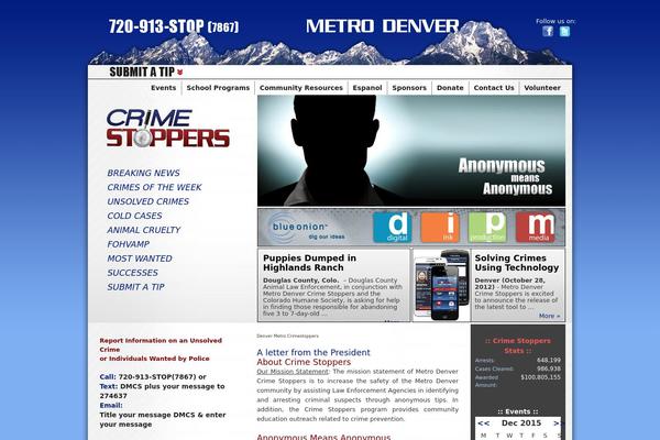 denver-metrocrimestoppers.com site used Crimestoppers