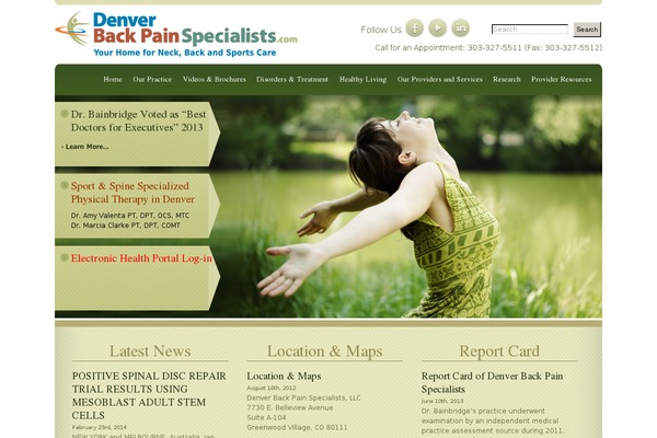 denverbackpainspecialists.com site used Denver-back-pain
