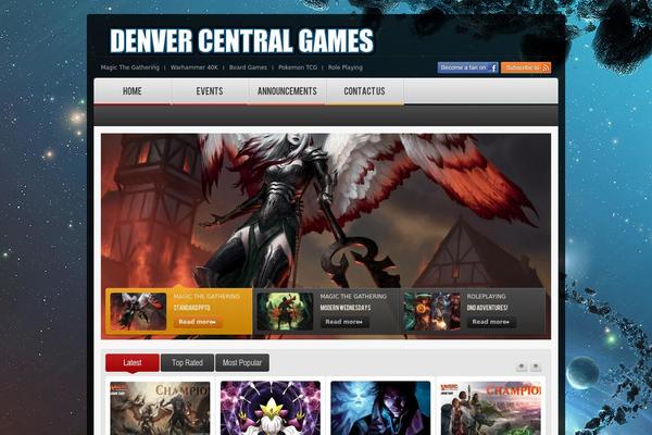 Gameportal theme site design template sample