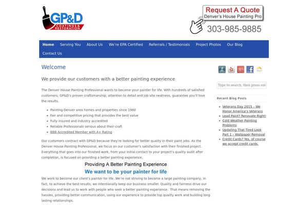 WordPress website example screenshot