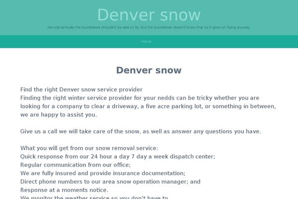 denversnow.co site used 14-Glassy