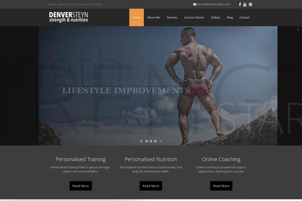 Fitness GYM theme site design template sample
