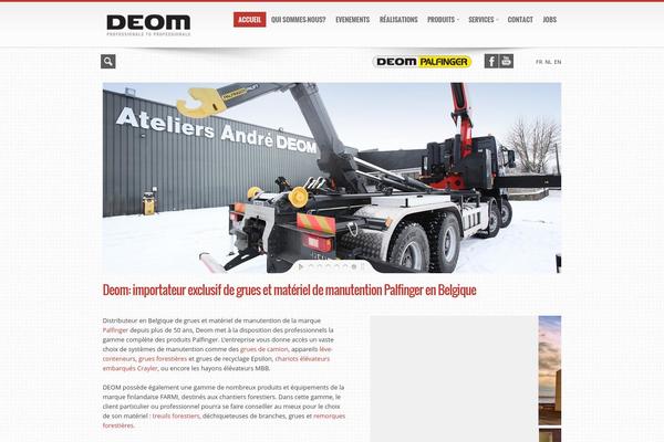 deom.be site used Icemag Theme