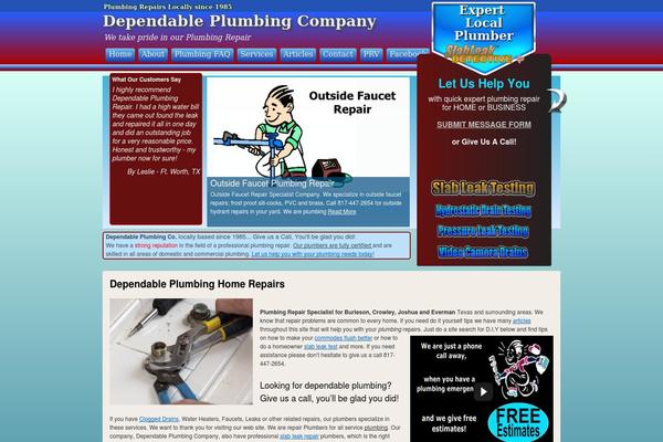 dependableplumbingrepair.com site used Localbizvortex-seg