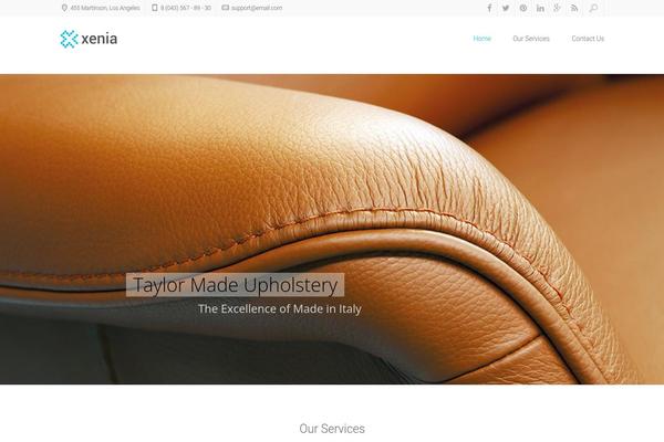 Xenia theme site design template sample
