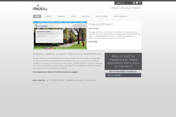 deploycreative.com site used Toolbox