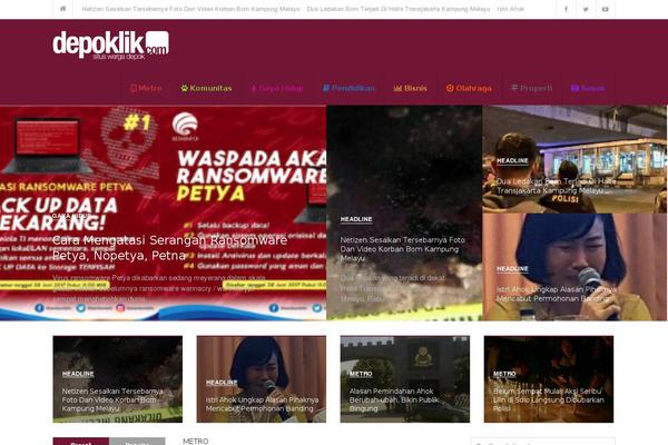 depoklik.com site used Flex Mag