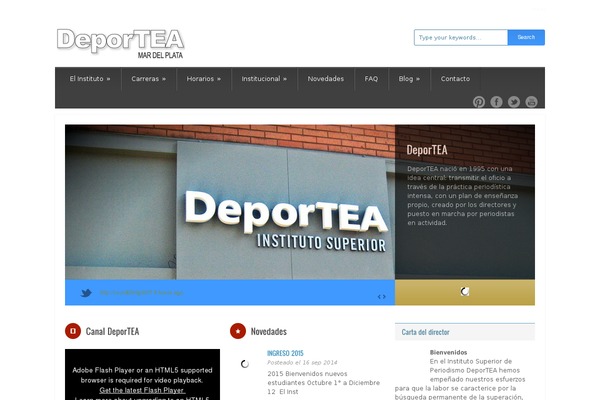 deportea.edu.ar site used Grandcollege_v1-09