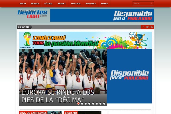 deporteslight.com site used Deportes