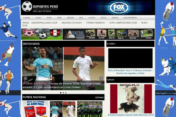 deportesperu.pe site used Spv6theme
