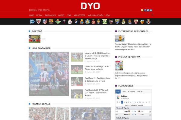 deporteyocio.es site used Bignews