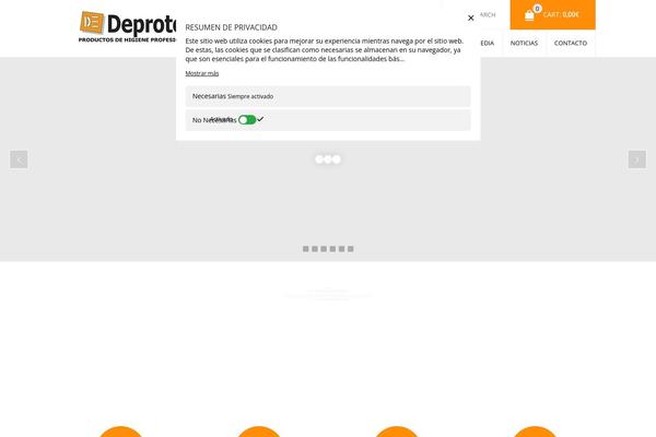deprotel.es site used Royal