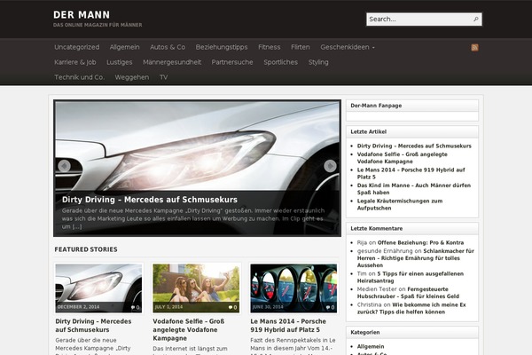 WordPress website example screenshot