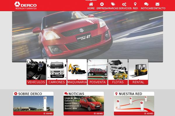 derco.com.co site used Derco_theme