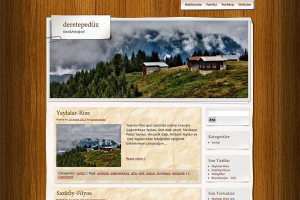 Adventure Journal theme site design template sample