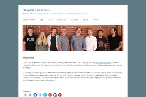 Twenty Twelve theme site design template sample