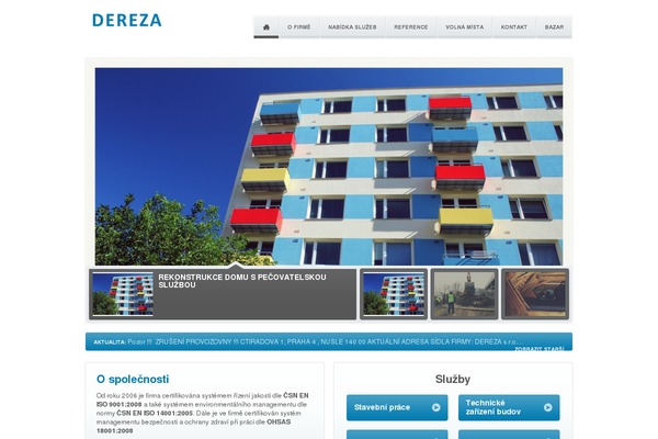 dereza.cz site used Extra-web-3