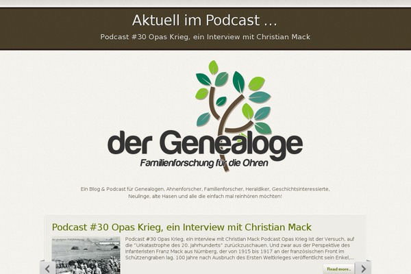 dergenealoge.de site used Element