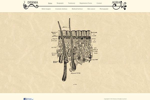Derma theme site design template sample