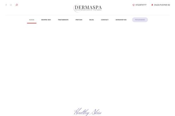Dermatology-clinic theme site design template sample