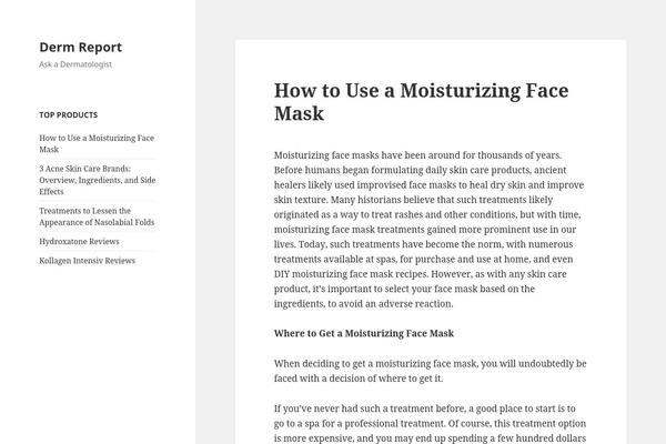 Twenty Fifteen theme site design template sample