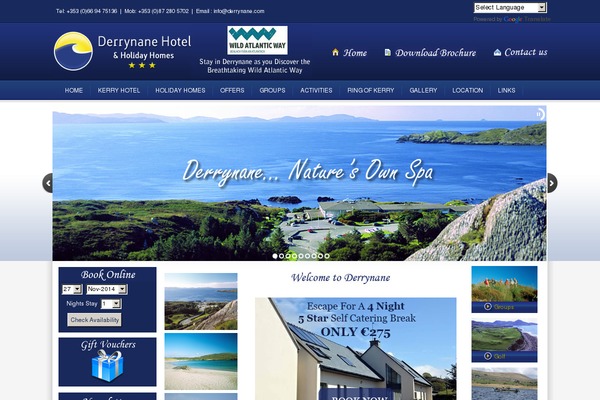 derrynane.com site used Derrynane