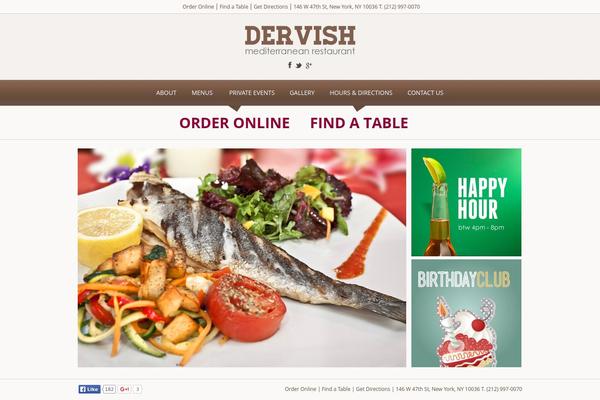dervishrestaurant.com site used Dervish