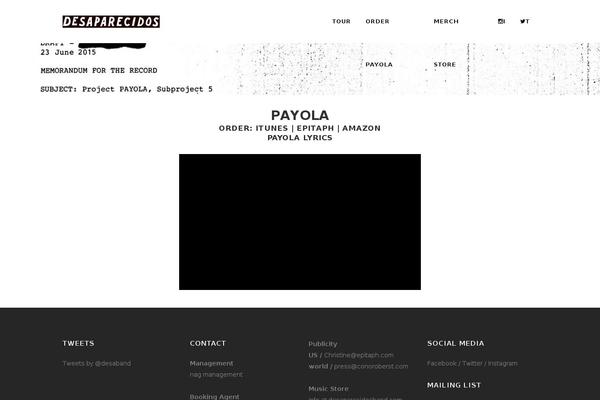 Site using GigPress plugin