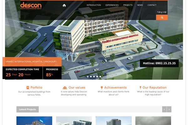 descon.com.vn site used Descon
