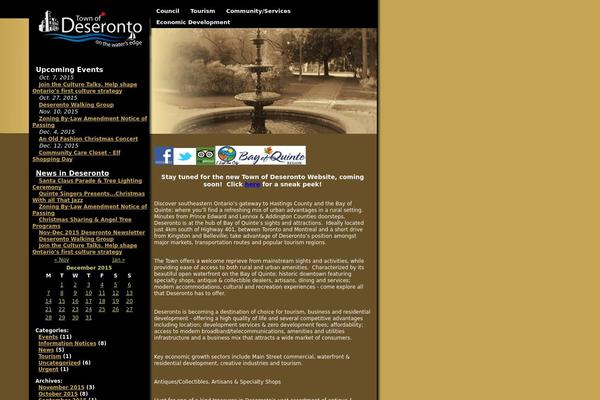 deseronto.ca site used Deseronto