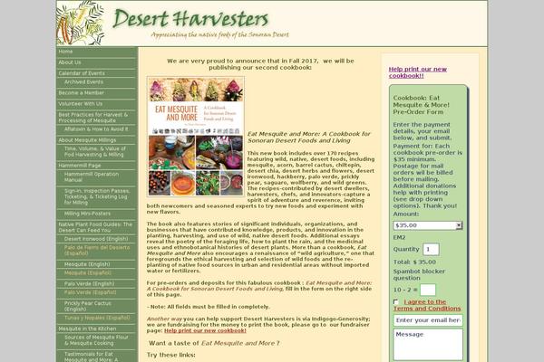 desertharvesters.org site used Desertharvesters