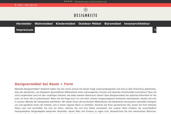 design-kiste.ch site used Designermoebel