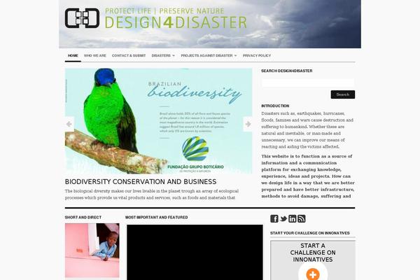 design4disaster.org site used Organic_structure3-1-1