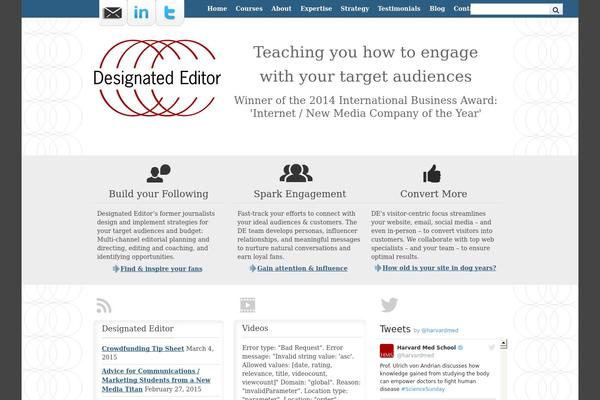 WordPress website example screenshot