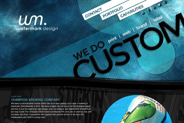 designbywatermark.com site used Watermark