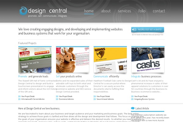 designcentral.com.au site used Design_central