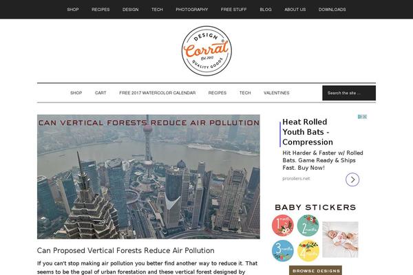 Genesis theme site design template sample